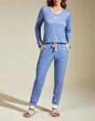 Pijama Longo Recco 16989 Feminino Malha Strech Algodão T. 42/46