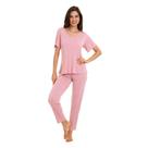 Pijama Longo Rose Sepie 1052 Liganete Pijama Longo Rose Sepie 1052 Liganete