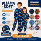 Pijama Longo Soft Infantil Inverno Estampado Para Menino
