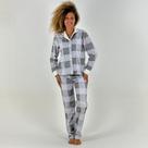 Pijama Lua Encantada Americano de Soft Manga Longa com Calça Feminino