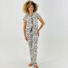 Pijama Lua Encantada Americano Manga Curta com Calça Feminino