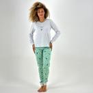 Pijama Lua Encantada Manga Longa com Calça Feminino