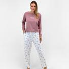 Pijama Lupo Manga Longa com Calça Gatinhos Feminino