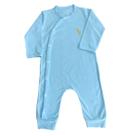 Pijama Macacão Bebê Malha Manga Longa Fechamento em Botões