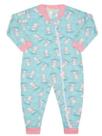 Pijama Macacão, Infantil Menina Em Soft Flanelado Unicórnio - Vrasalon
