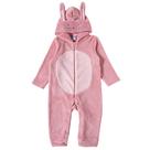 Pijama Macacão Infantil Pelúcia Coelhinho Rosa Tip Top