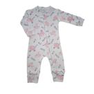 Pijama Macacão Infantil Suedine Manga Longa com Zíper