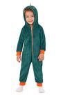 Pijama Macacão Longo Pelúcia Jacaré Infantil Verde Quentinho