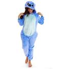 Pijama Macacão Stitch Adulto A Pronta Entrega