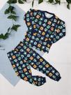 Pijama Malha Monstrinho Com Punho Pijama Malha Monstrinho Com Punho