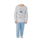 Pijama Malwee Kids Menino Manga Longa 1000126780 Mescla Cinza