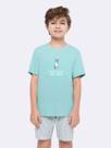 Pijama Manga Curta com Bermuda Masculino Infantil