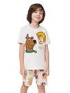Pijama Manga Curta Masculino Infantil Scooby-Doo com Bermuda