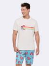 Pijama Manga Curta Masculino Superman