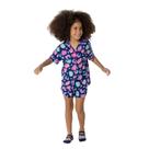Pijama Manga Curta Viscose Menina Onça - Puket