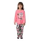 Pijama Manga Longa Algodão Menina Vaca Chocolate - Puket