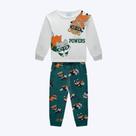 Pijama Manga Longa Brilha No Escuro Infantil Menino Kyly 1000881 Azul