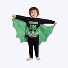 Pijama Manga Longa Com Asa De Dragão Brilha No Escuro Infantil Masculino Kyly 1000883 Preto