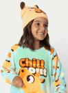 Pijama manga longa kids soft capivara unissex puket tamanho:4