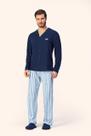 Pijama Manga Longa Masculino Aberto Resiliência em Algodão - Lua Encantada