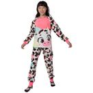 Pijama Manga Longa Soft Menina Teen Vaca Chocolate Puket Tamanho:8