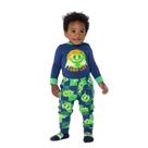 Pijama Manga Longa Viscolycra Bebê Menino Dragão Camping - Puket
