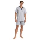 Pijama Masculino Curto Mash Algodão Cinza 811.53 Pijama Masculino Curto Mash Algodão Cinza 811.53