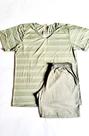 Pijama masculino de malha M verde doce mel