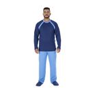 Pijama Masculino Inverno Plus Size Manga Longa Calça Adulto Canelado Quentinho Marca Victory