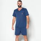 Pijama Masculino Liso Curto Short e Camisa Verão Pijama Masculino Liso Curto Short e Camisa Verão