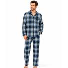 Pijama Masculino Longo Soft Touch Sepie 930 Flanelado