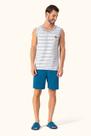 Pijama Masculino Regata Serenidade em Malha Mescla - Lua Encantada