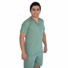Pijama Masculino Verão Camisa Manga Curta com Short Curto Liso Pijama Masculino Verão Camisa Manga Curta com Short Curto Liso