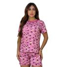 Pijama Meia Coxa Feminino Adulto Short Doll Confortável