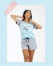 Pijama meia manga feminino Pijama meia manga feminino