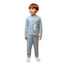 Pijama Melange Bicho Papão Azul Infantil - Dedeka Tamanho:1T