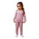 Pijama Melange Rosa Borboleta Infantil - Brilha no Escuro - Dedeka Tamanho:1T