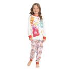 Pijama Menina Alakazoo Blusa e Calça Algodão Estampada Branc