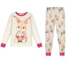 Pijama Menina Alakazoo em Malha Modelli Coelhinho Off White Tamanho:10