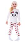 Pijama Menina Blusa Manga Longa e Calça Panda