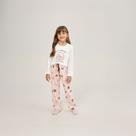 Pijama Menina Infantil Manga Longa Com Calça - 8