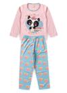 Pijama Menina Longo Brilha no Escuro Rosa e Azul Pijama Menina Longo Brilha no Escuro Rosa e Azul