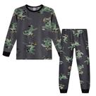 Pijama Menino Alakazoo em Algodão Jacaré Radical Cinza Tamanho:12