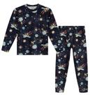 Pijama Menino Alakazoo em Malha Fleece Príncipe Marinho Tamanho:2