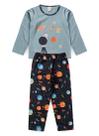 Pijama Menino Longo Azul Brilha no Escuro