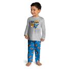 Pijama Meninos Longo Malha Super Hero Mescla e Azul Kyly