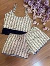 Pijama Microfibra Rendado