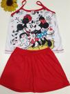 Pijama minnie vermelho feminino