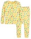 Pijama moimoln de algodão macio para bebês, amarelo 8