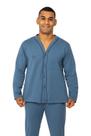 Pijama Moletom Masculino Botões Poliéster Viscose Conforto -